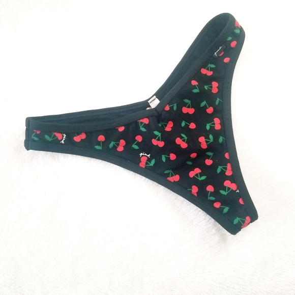 Victoria's Secret PINK Cherry Logo Thong Panty🍒 - Picture 2 of 8